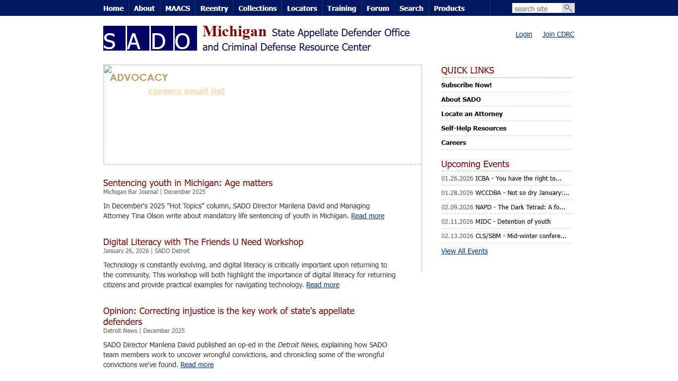 SADO - Michigan State Appellate Defender Office